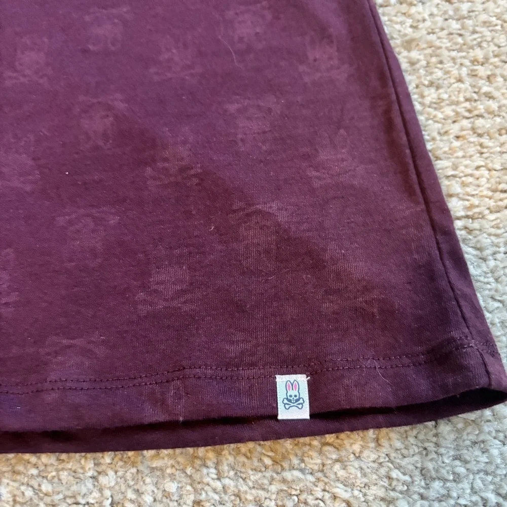 Pyscho Bunny Womens Maroon Tank Top - size M​ - Picture 3 of 5